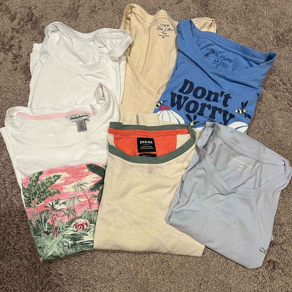 Six pcs Women T shirt M-XL